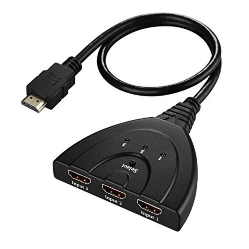 4K 1080P 3 Порты и разъёмы Кабель-разветвитель HDMI мультипереключатель коммутатор