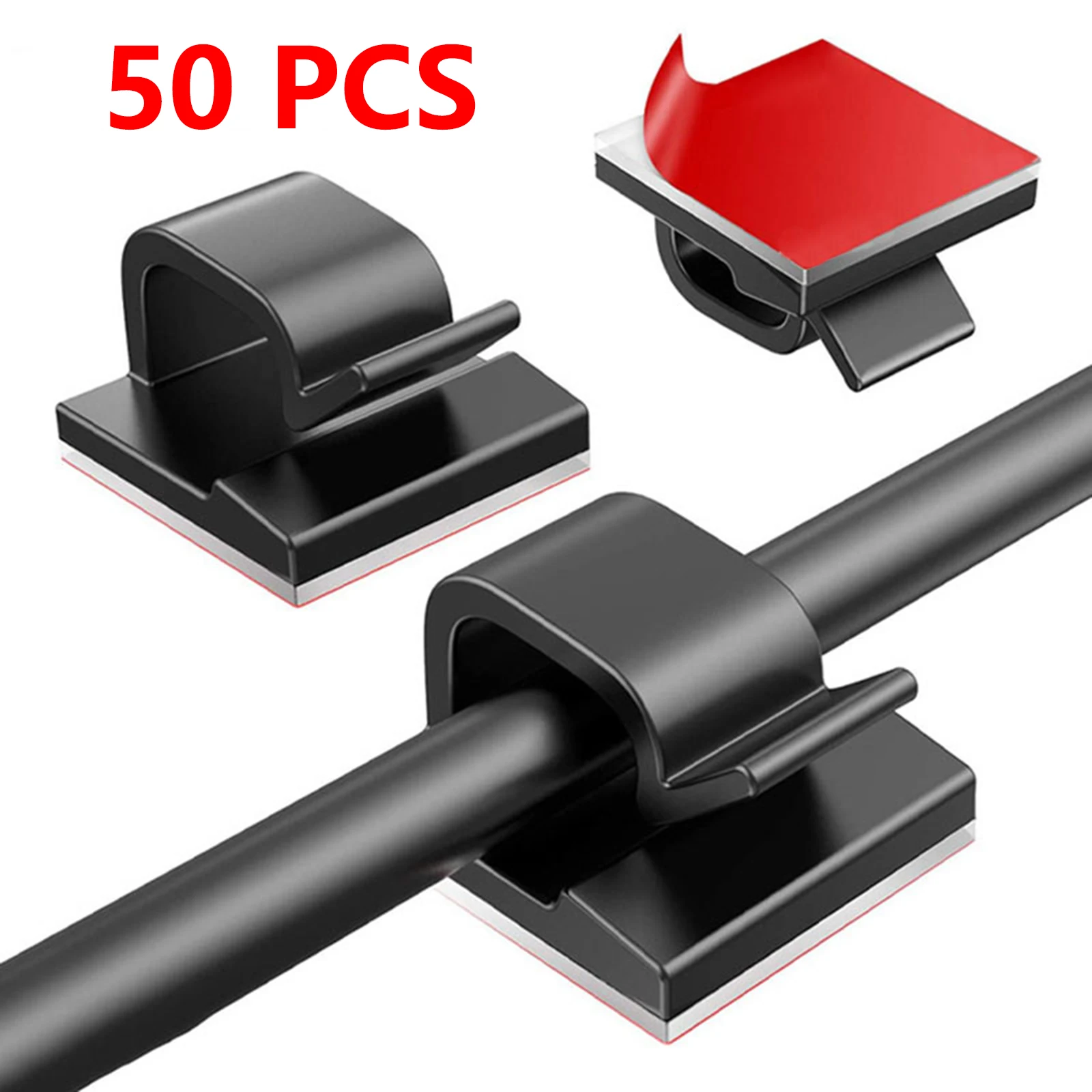 50pcs Wire Cable Management Organizer Desktop Cable Cord Clips Mouse Headphone Holder Data Telephone Line Cable Winder Tidy 
50pcs Wire Cable Management Organizer Desktop Cable Cord Clips Mouse Headphone Holder Data Telephone Line Cable Winder Tidy