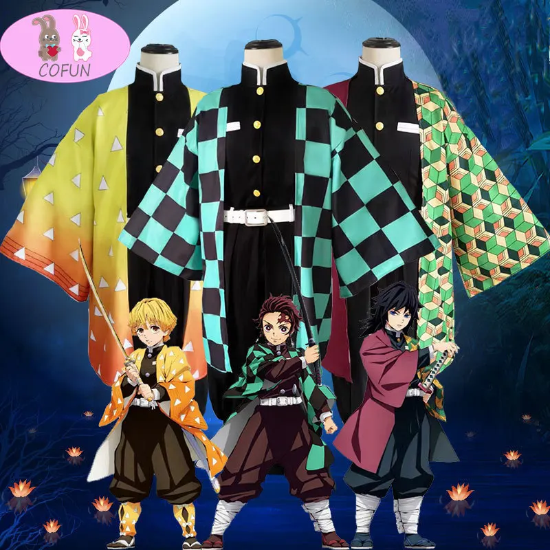 COFUN Hot Anime Demon Slayer Tanjirou Nezuko Zenitsu Giyuu Cosplay Costume Full Set
COFUN Hot Anime Demon Slayer Tanjirou Nezuko Zenitsu Giyuu Cosplay Costume Full Set