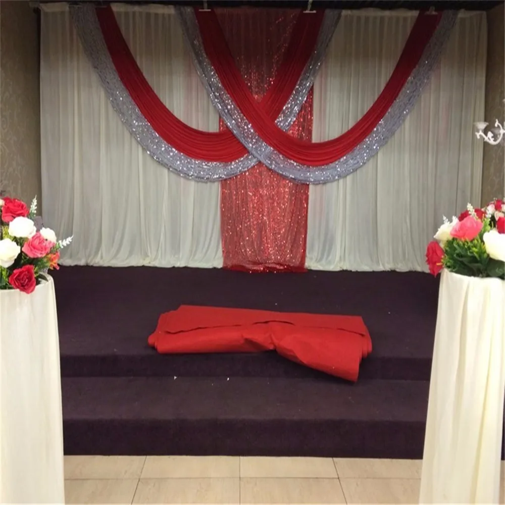 2020 Luxury 3X6 Meter White And Red Ice Silk Sequin Wedding Background Wedding Curtain Wedding Decoration
2020 Luxury 3X6 Meter White And Red Ice Silk Sequin Wedding Background Wedding Curtain Wedding Decoration