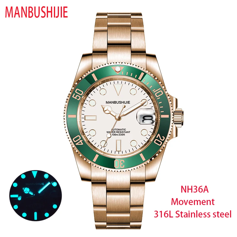MANBUSHIJIE Men Watches Top Brand Luxury Sapphire Watch Waterproof Automatic Mechanical Watch Men Fashion Sport 316L Steel Clock
MANBUSHIJIE Men Watches Top Brand Luxury Sapphire Watch Waterproof Automatic Mechanical Watch Men Fashion Sport 316L Steel Clock