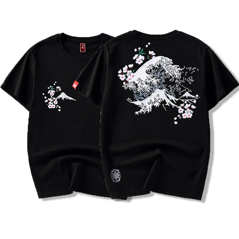 New Arrival Hip Hop Knitted Tshirt Homme Hot Sale T Shirt Men Goods Embroidery with Flowers Wave Mountains O-neck Cotton Casual
New Arrival Hip Hop Knitted Tshirt Homme Hot Sale T Shirt Men Goods Embroidery with Flowers Wave Mountains O-neck Cotton Casual