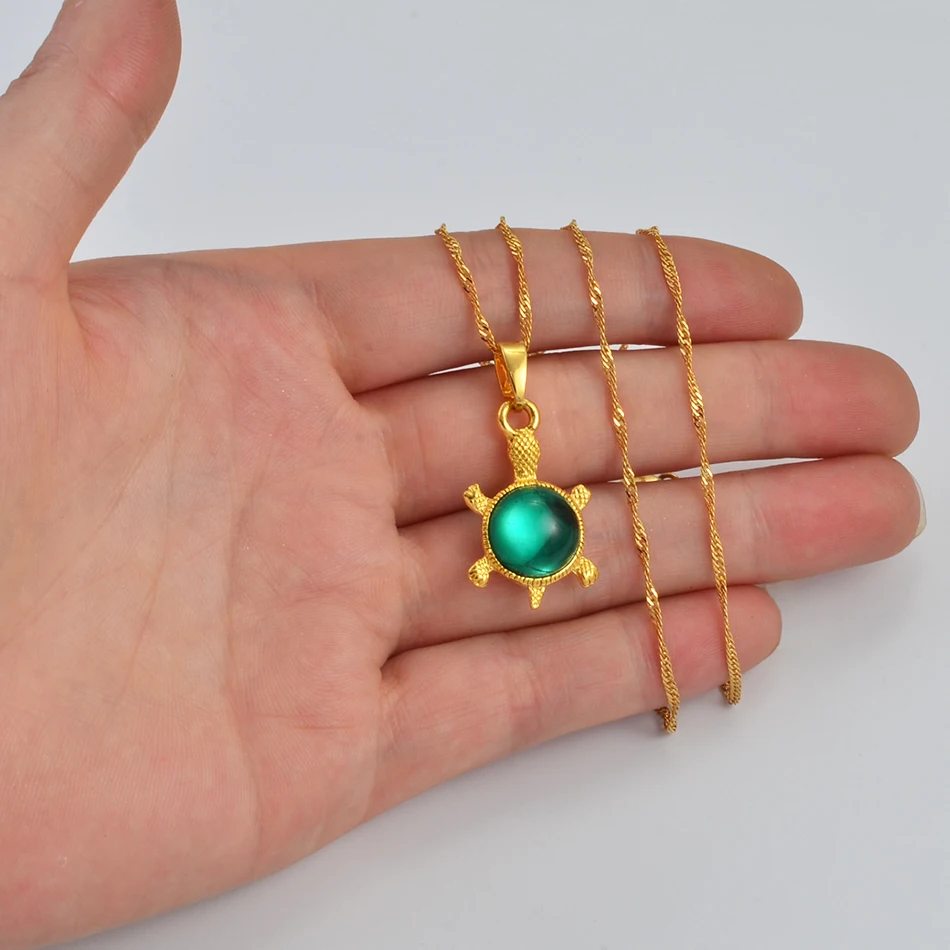 Anniyo Green Tortoise Pendant Necklaces for Women Girls Gold Color Charm Jewelry Turtle Chain Necklace Gifts #247606
Anniyo Green Tortoise Pendant Necklaces for Women Girls Gold Color Charm Jewelry Turtle Chain Necklace Gifts #247606