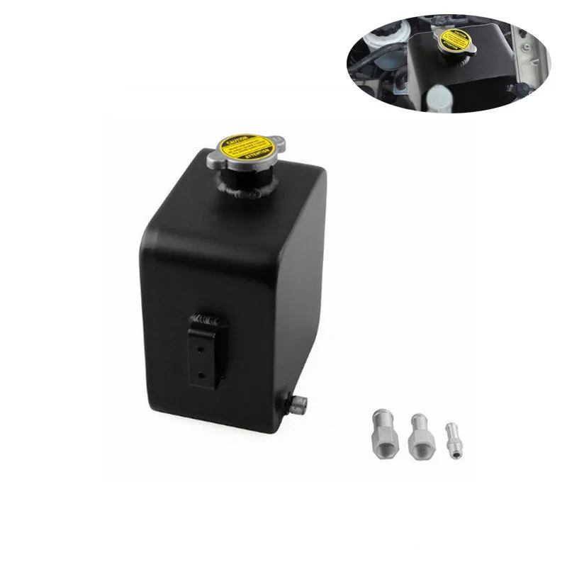 2.5L Black Car Auxiliary Water Tank Cooling Kettle Universality Aluminum Alloy Radiator Cooling Tank Car Modification Parts
2.5L Black Car Auxiliary Water Tank Cooling Kettle Universality Aluminum Alloy Radiator Cooling Tank Car Modification Parts