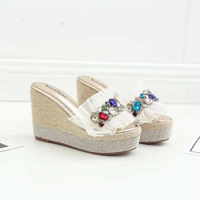 Shoes Woman's Slippers Slides Platform Fashion Beige Heeled Sandals Jelly Flip Flops On A Wedge 2021 Luxury Soft Black Flat High
Shoes Woman's Slippers Slides Platform Fashion Beige Heeled Sandals Jelly Flip Flops On A Wedge 2021 Luxury Soft Black Flat High