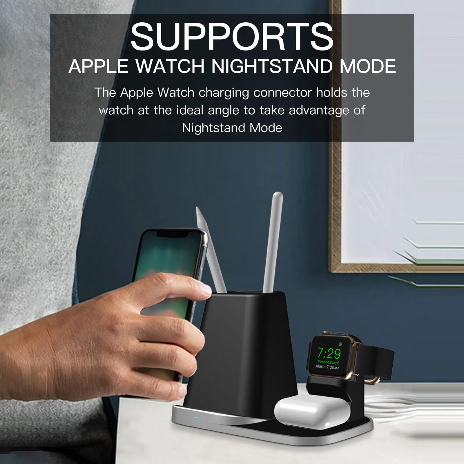 The New P9X Multifunctional 4-In-1 Wireless Charger, Suitable For Iphone12
The New P9X Multifunctional 4-In-1 Wireless Charger, Suitable For Iphone12