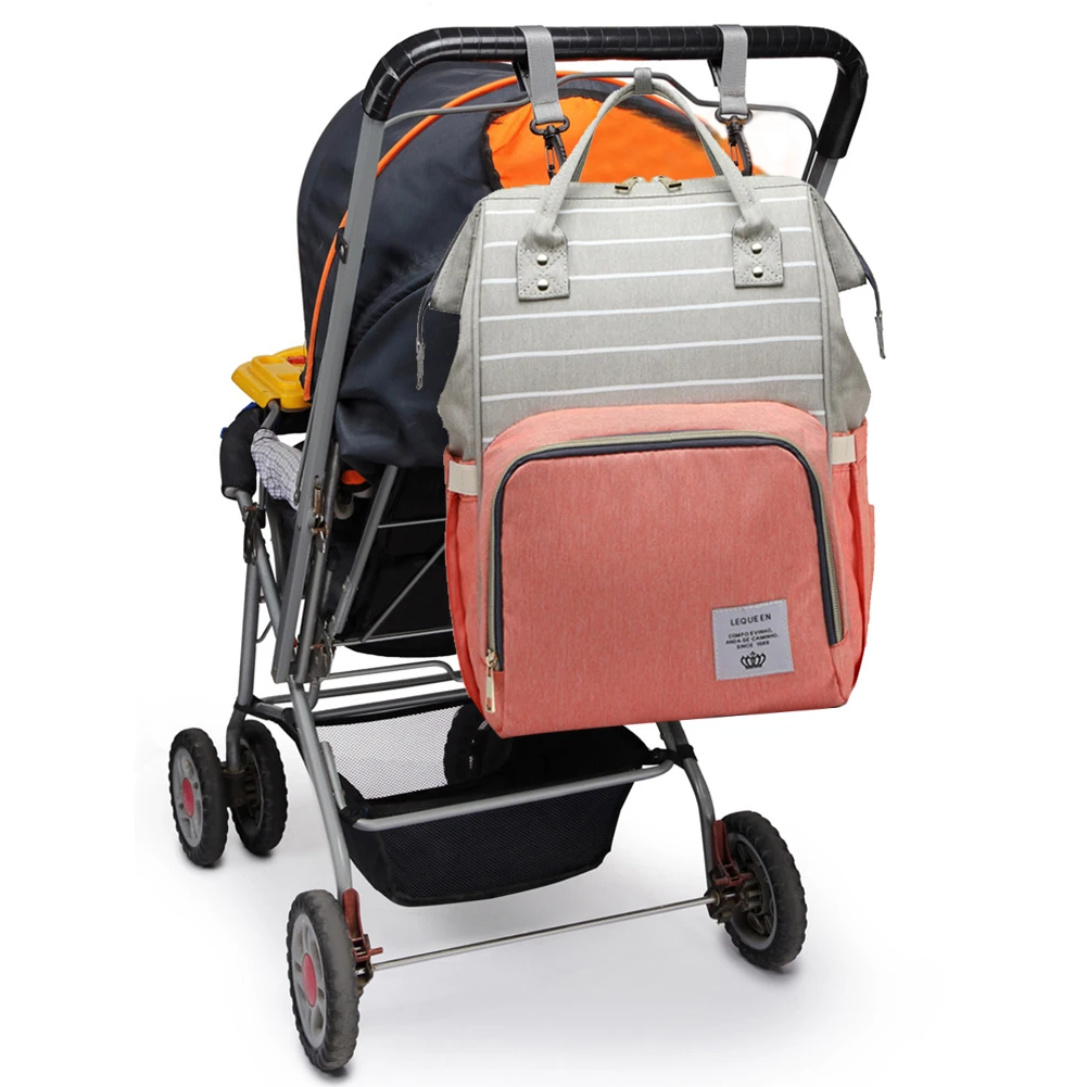 Mommy Baby Diaper Bag Striped Folding Travel Outing Backpack Large Capacity Nappy Maternity Care Pregnant Women Nursing Bags 
Mommy Baby Diaper Bag Striped Folding Travel Outing Backpack Large Capacity Nappy Maternity Care Pregnant Women Nursing Bags