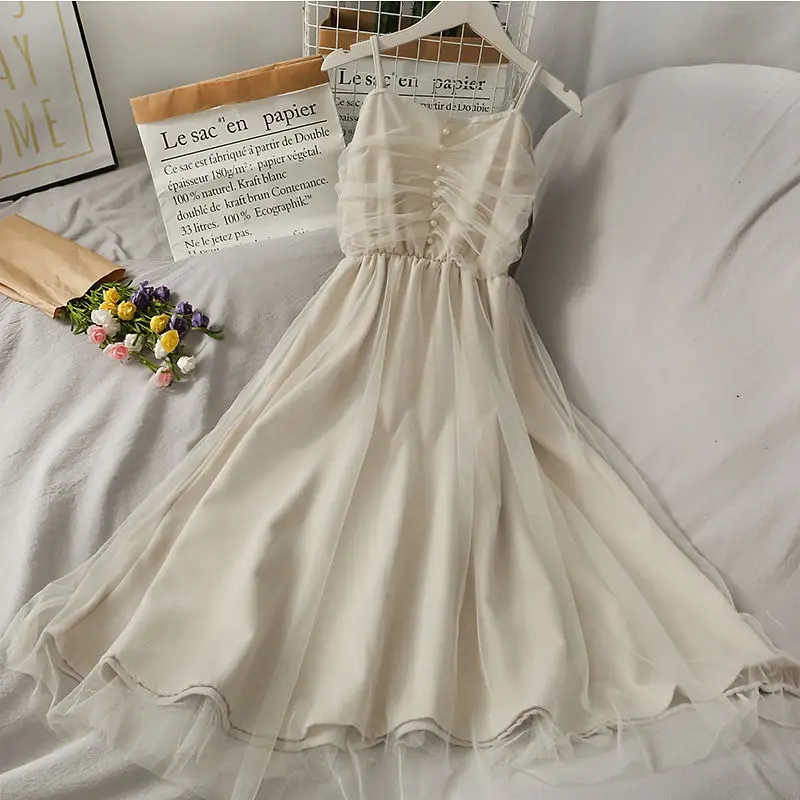 4XL Plus Size Women's Summer New Sweet Net Yarn Sexy Dress Fashion Suspenders Slim Banquet Dresses
4XL Plus Size Women's Summer New Sweet Net Yarn Sexy Dress Fashion Suspenders Slim Banquet Dresses