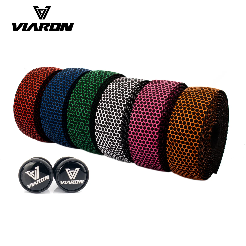 

VIARON Road Bike Handlebar Tape Honeycomb Design Anti-Slip Silica Gel EVA Shock Absorption Cycling Bar Tape Bicycle Accessories