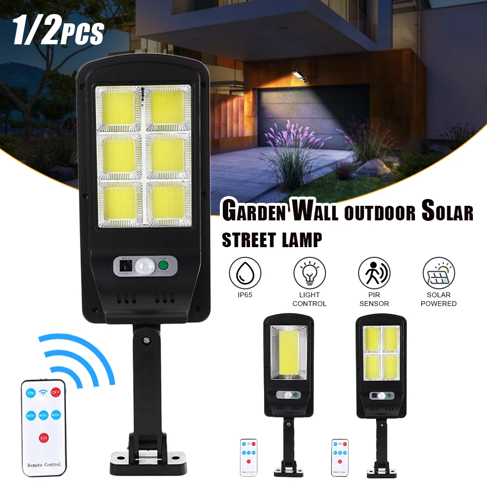 Powerful Remote Control COB Solar Light Led Outdoor Solar Lamp PIR Motion Sensor Garden Wall Street Lights Decorative
Powerful Remote Control COB Solar Light Led Outdoor Solar Lamp PIR Motion Sensor Garden Wall Street Lights Decorative