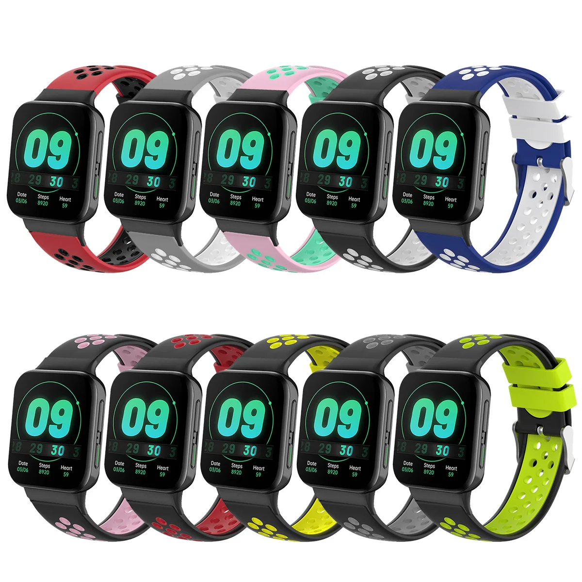 eiEuuk Soft Silicone Watchband Replacement Wrist Strap Bracelet for Oppo Watch 2 42mm/46mm Smartwatch Accessory
eiEuuk Soft Silicone Watchband Replacement Wrist Strap Bracelet for Oppo Watch 2 42mm/46mm Smartwatch Accessory