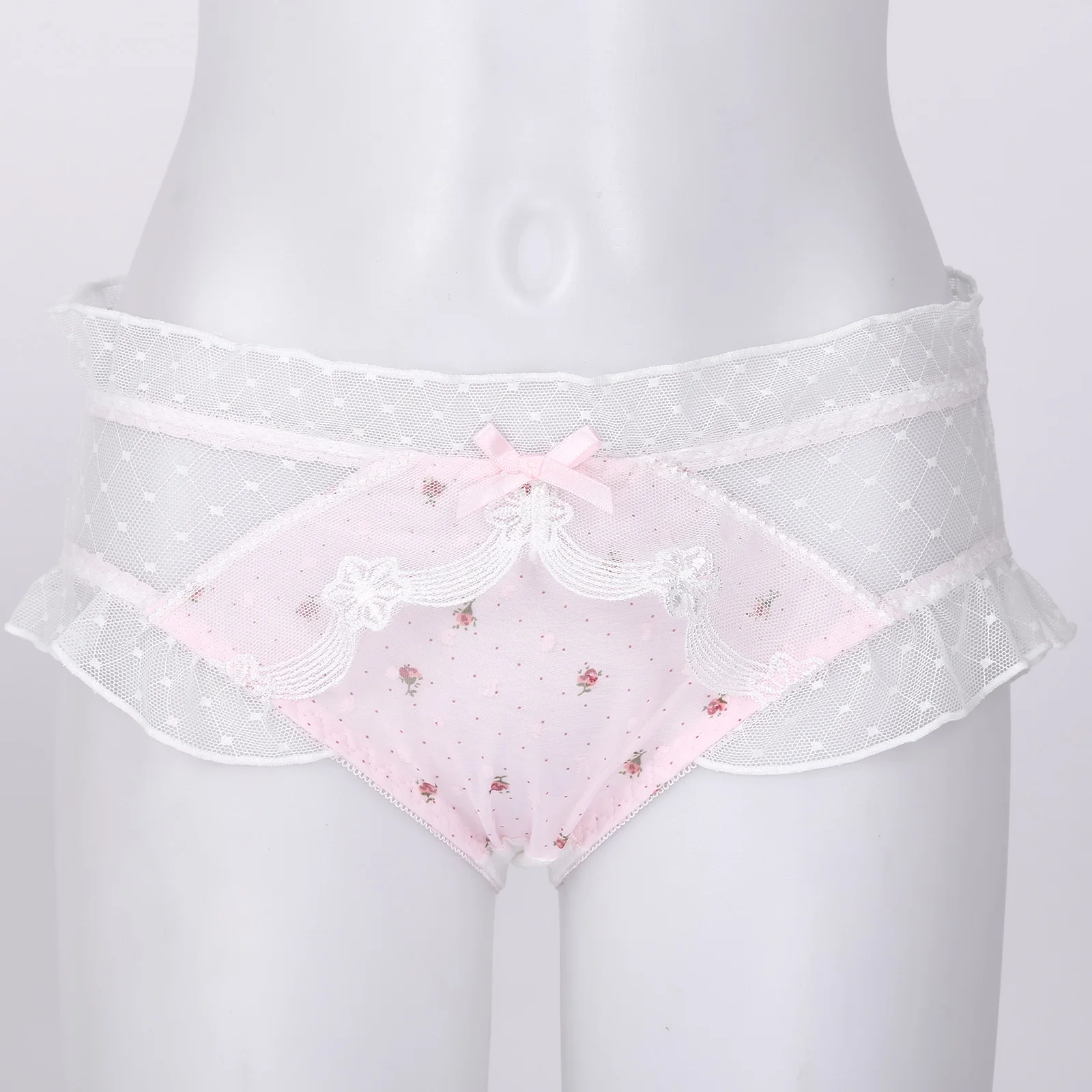 Women Sexy Floral Print Low Waist Patchwork Briefs Lingerie Lace Trim Ruffled Panties See-Through Mesh Back Underpants Underwear
Women Sexy Floral Print Low Waist Patchwork Briefs Lingerie Lace Trim Ruffled Panties See-Through Mesh Back Underpants Underwear