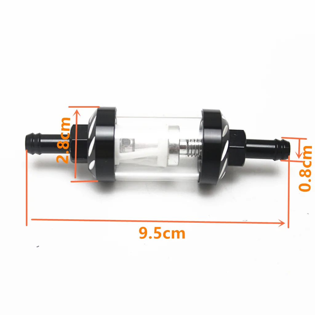 CNC Clear Glass 8mm Universal Gas Oil Fuel Filter for Motocross ATV Quad Scooter
CNC Clear Glass 8mm Universal Gas Oil Fuel Filter for Motocross ATV Quad Scooter