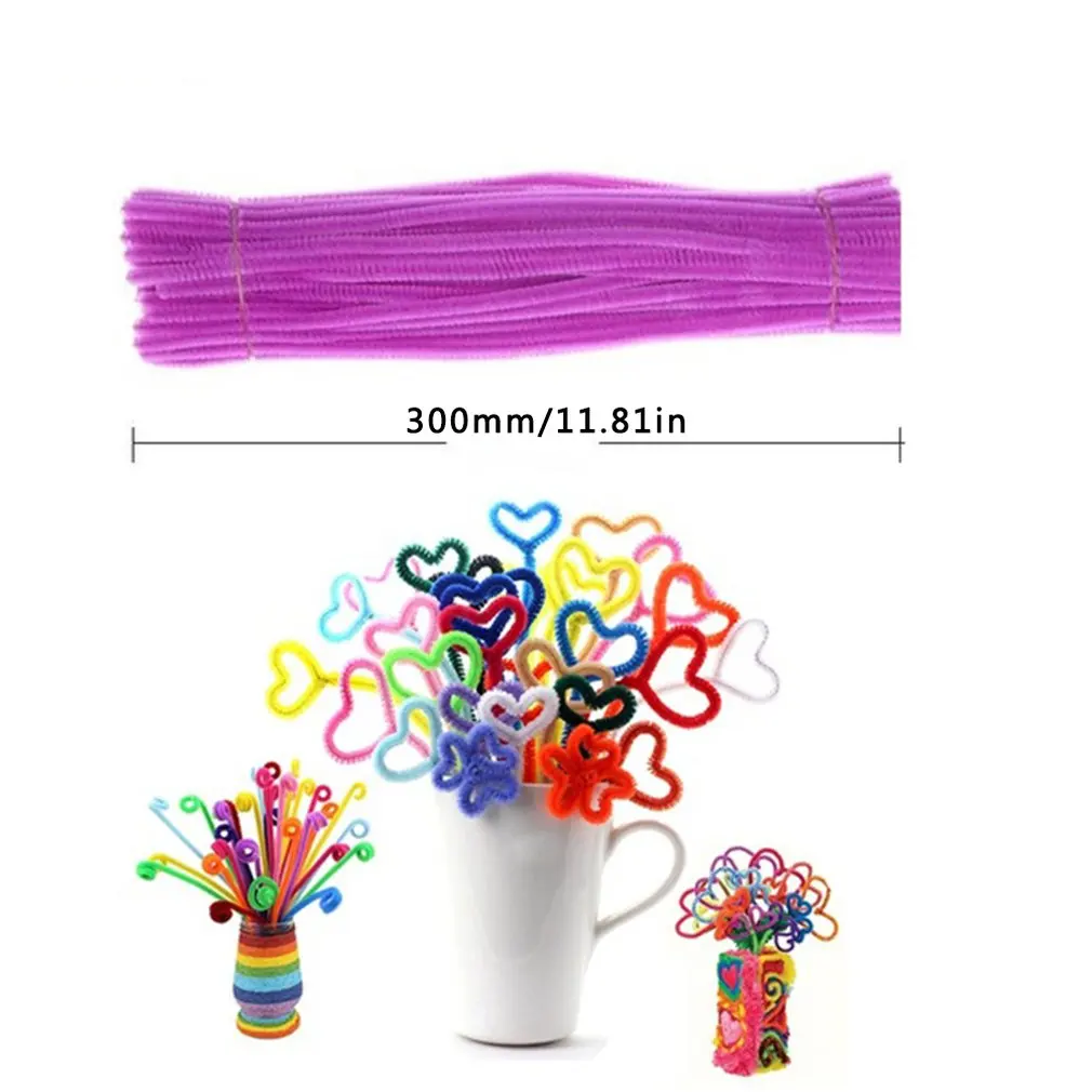 100pcs Chenille Stems Pipe Cleaners Kids Plush Stick Children's Educational Toys Handmade Art Materials Toys DIY Craft Supplies
100pcs Chenille Stems Pipe Cleaners Kids Plush Stick Children's Educational Toys Handmade Art Materials Toys DIY Craft Supplies