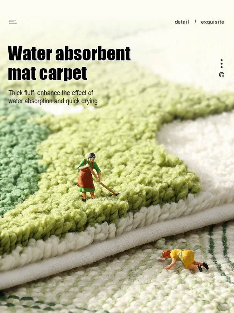 Door Mat Green Leaves Flocking Non-slip Absorbent Washable Bathroom Rug Home Carpet for Front Back Entrance Flood Mat
Door Mat Green Leaves Flocking Non-slip Absorbent Washable Bathroom Rug Home Carpet for Front Back Entrance Flood Mat