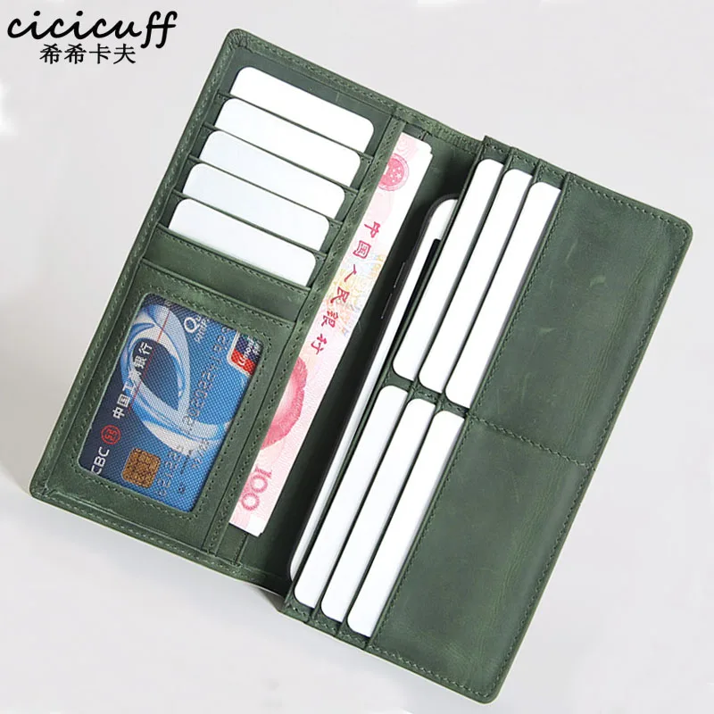 CICICUFF Mens Long Crazy Horse Leather Leather Wallet Men Genuine Leather Wallet Clutch Vintage Male Purse Leather Purse Wallets
CICICUFF Mens Long Crazy Horse Leather Leather Wallet Men Genuine Leather Wallet Clutch Vintage Male Purse Leather Purse Wallets