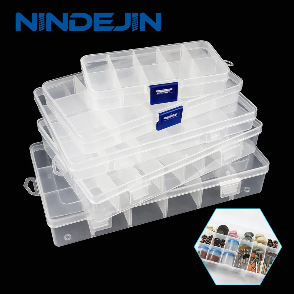 NINDEJIN plastic box 10-24 grids Jewelry box organizer Eco-Friendly PP transparent jewellry screw box for pills key coin storage
NINDEJIN plastic box 10-24 grids Jewelry box organizer Eco-Friendly PP transparent jewellry screw box for pills key coin storage