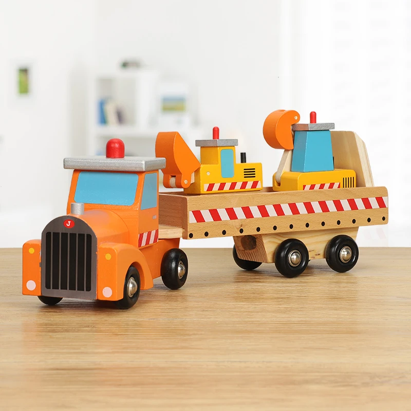 

Детский транспорт, инженерный автомобиль, большой грузовик, когнитивный автомобиль с животными, деревянная модель автомобиля, фотоавтомоб...