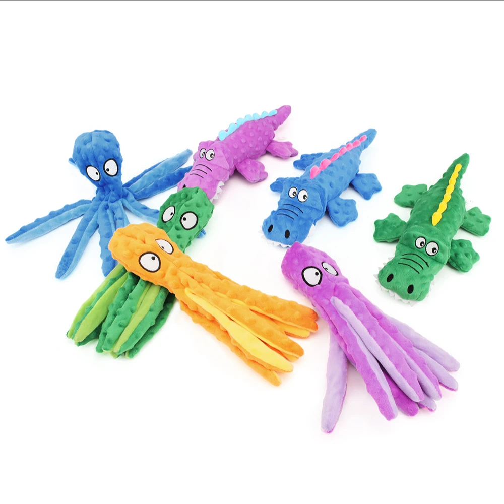 Pet Dog Squeaky Sounding Toy Octopus Crocodile Shape Pets Interactive Plush Sound Toy Cat and Dogs Tooth Cleaning Supplies
Pet Dog Squeaky Sounding Toy Octopus Crocodile Shape Pets Interactive Plush Sound Toy Cat and Dogs Tooth Cleaning Supplies