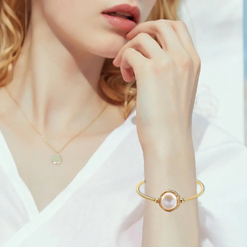 Natural Freshwater Pearl Bracelet for Women Wedding Party Adjustable Open Bracelet & Bangle Baroque pearl Bracelet
Natural Freshwater Pearl Bracelet for Women Wedding Party Adjustable Open Bracelet & Bangle Baroque pearl Bracelet