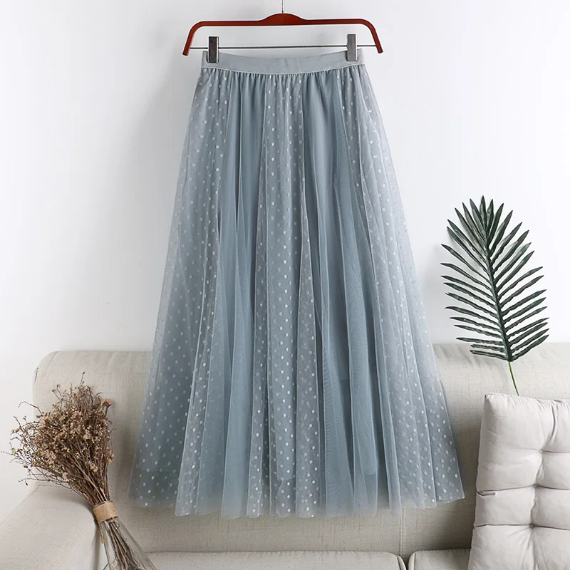 Casual polka dot printing spring summer skirt women A line high waist Splicing mesh skirt Floral print beach Big swing skirt
Casual polka dot printing spring summer skirt women A line high waist Splicing mesh skirt Floral print beach Big swing skirt