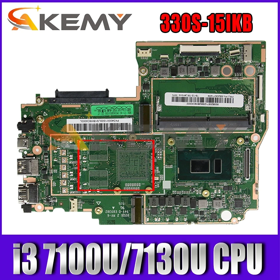 Материнская плата для ноутбука Lenovo 330S-15IKB с процессором i3 7100U 7130U, 4 Гб ОЗУ, протестированная на 100% рабочая плата FRU 5B20T26542 5B20T26535 
Материнская плата для ноутбука Lenovo 330S-15IKB с процессором i3 7100U 7130U, 4 Гб ОЗУ, протестированная на 100% рабочая плата FRU 5B20T26542 5B20T26535
