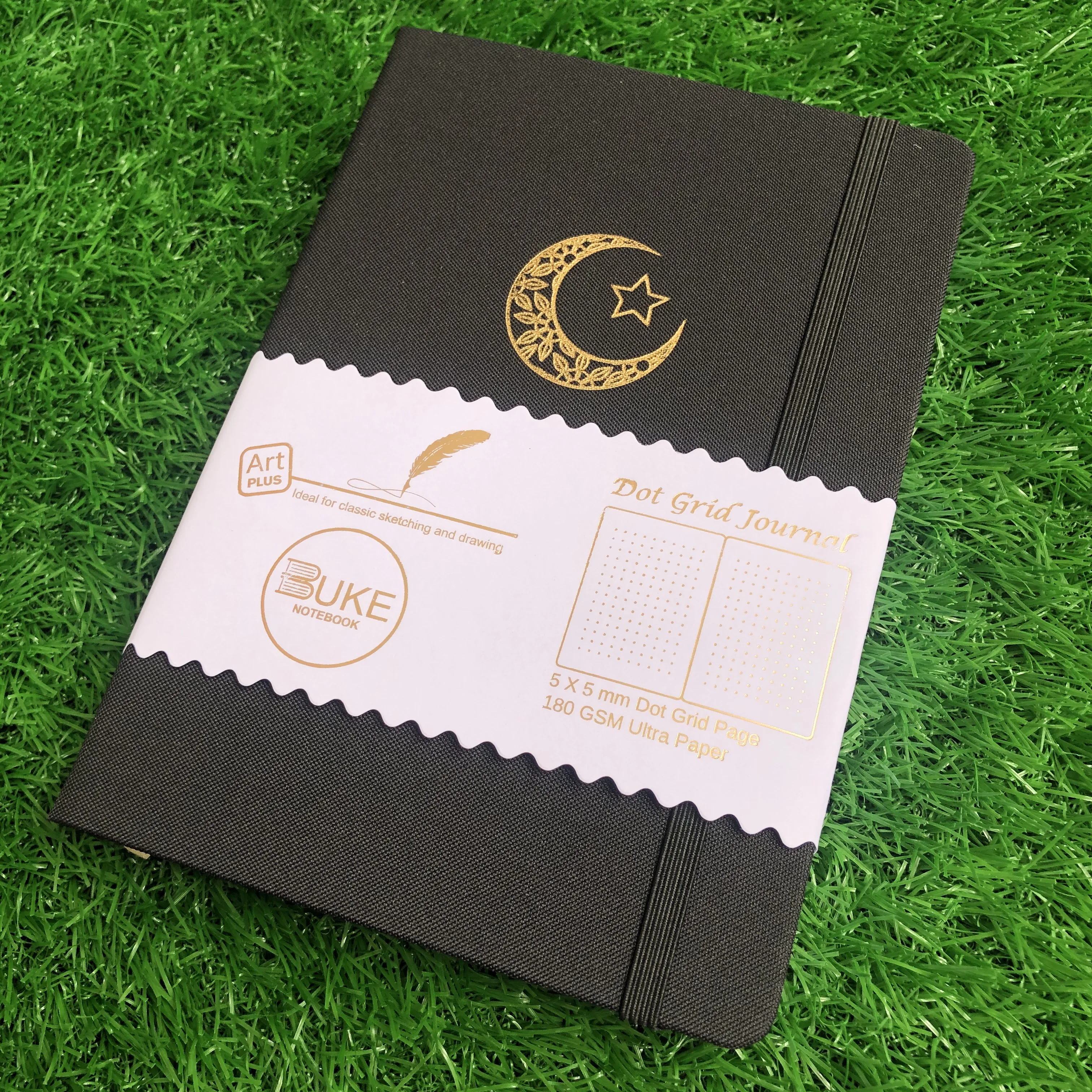 BUKE 180GSM Bamboo Paper Dotted Notebook Dot Grid Journal Black Color Fabic And Waterproof Cover
BUKE 180GSM Bamboo Paper Dotted Notebook Dot Grid Journal Black Color Fabic And Waterproof Cover