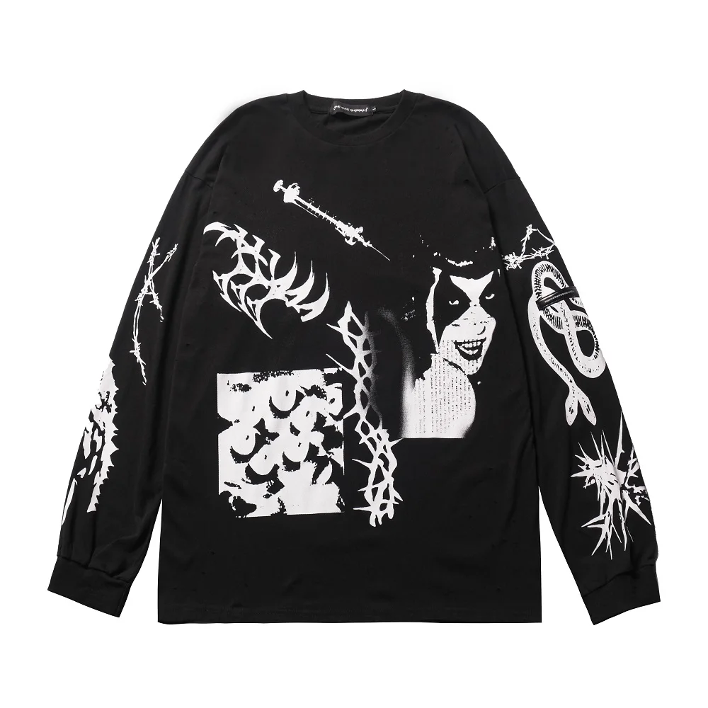 Graffiti Gothic long sleeve T-shirt Men Hip Hop Streetwear Harajuku tee Spring Summer Oversized men clothing ULSD41
Graffiti Gothic long sleeve T-shirt Men Hip Hop Streetwear Harajuku tee Spring Summer Oversized men clothing ULSD41