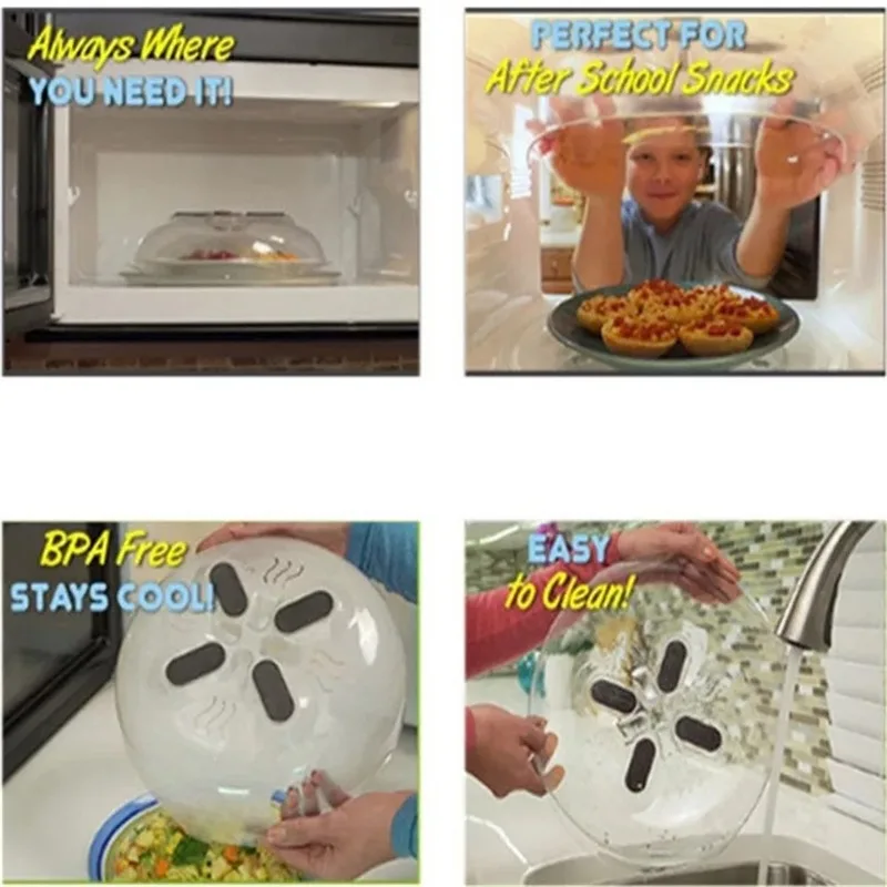 Food Splatter Guard Professional Microwave Food Anti-Sputtering Cover With Steam Vents Magnetic Splatter Lid Heat Resistant
Food Splatter Guard Professional Microwave Food Anti-Sputtering Cover With Steam Vents Magnetic Splatter Lid Heat Resistant