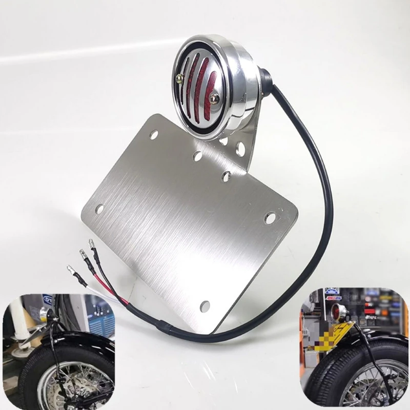 Motorcycle Grill Tail Brake Light Stop Brake Light Stainless Steel License Plate Mount Bracket Lamp
Motorcycle Grill Tail Brake Light Stop Brake Light Stainless Steel License Plate Mount Bracket Lamp