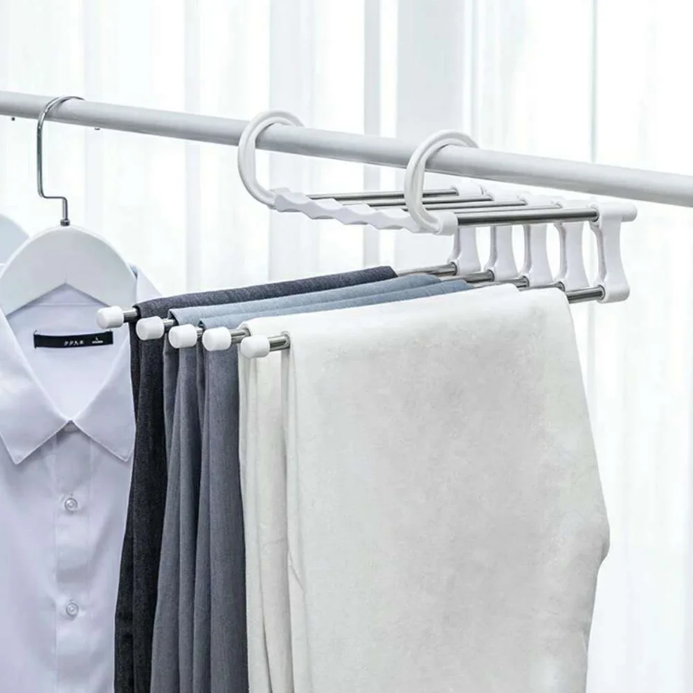EverChic High Quality Multi-functional Folding Pants Rack Creative Magic 5 in 1 Pants Rack Stainless Steel Travel Storage Hanger
EverChic High Quality Multi-functional Folding Pants Rack Creative Magic 5 in 1 Pants Rack Stainless Steel Travel Storage Hanger