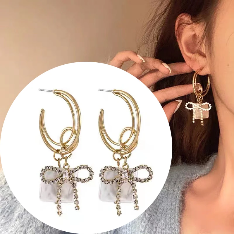 Korean Bow Earrings Tassel Long Earrings for Women 2021 Trendy Earrings Trendy Fashion Stud Earrings
Korean Bow Earrings Tassel Long Earrings for Women 2021 Trendy Earrings Trendy Fashion Stud Earrings