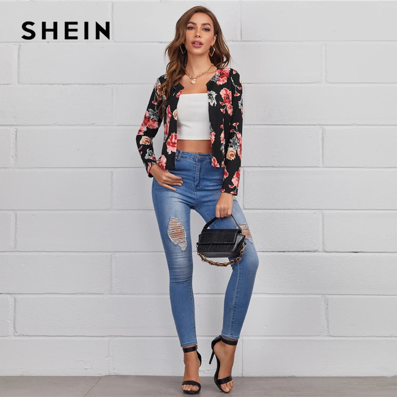 SHEIN Multicolor Open Front Floral Print Crop Jacket Women 2021 Spring Long Sleeve Thin Casual Outwear Jackets
SHEIN Multicolor Open Front Floral Print Crop Jacket Women 2021 Spring Long Sleeve Thin Casual Outwear Jackets