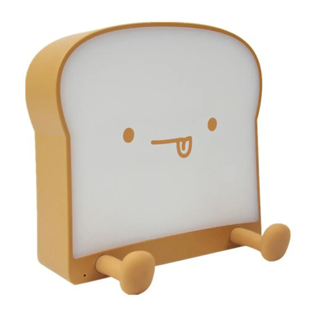 Creative Cartoon Cute Toast Bread Night Light Mobile Phone Holder Usb Bedroom Bedside Atmosphere Silicone Night Light
Creative Cartoon Cute Toast Bread Night Light Mobile Phone Holder Usb Bedroom Bedside Atmosphere Silicone Night Light