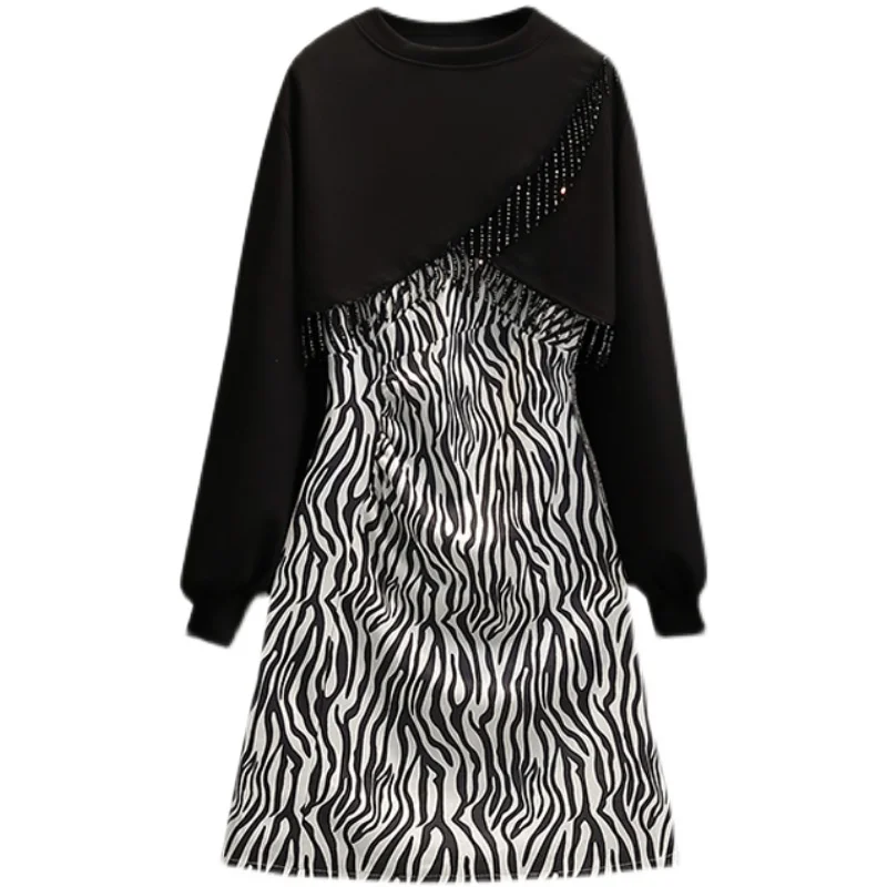Autumn Winter Dress Retro Black Ukraine Trendy Luxurious Vestido Festa A-line Sexy Plus Size Dress Women Oversized Women Clothes 
Autumn Winter Dress Retro Black Ukraine Trendy Luxurious Vestido Festa A-line Sexy Plus Size Dress Women Oversized Women Clothes