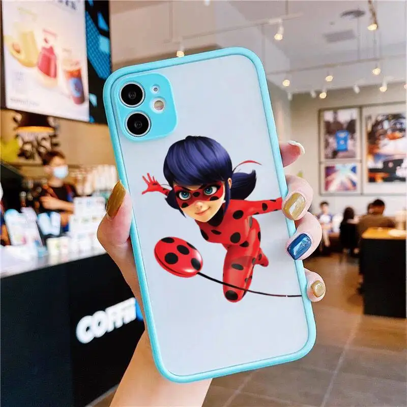 Miraculers-Ladybugs-Cartoon Girl Phone Cases For iphone 12 11 Pro Max Mini XS 8 7 Plus X SE 2020 XR Matte Transparent Light blue
Miraculers-Ladybugs-Cartoon Girl Phone Cases For iphone 12 11 Pro Max Mini XS 8 7 Plus X SE 2020 XR Matte Transparent Light blue
