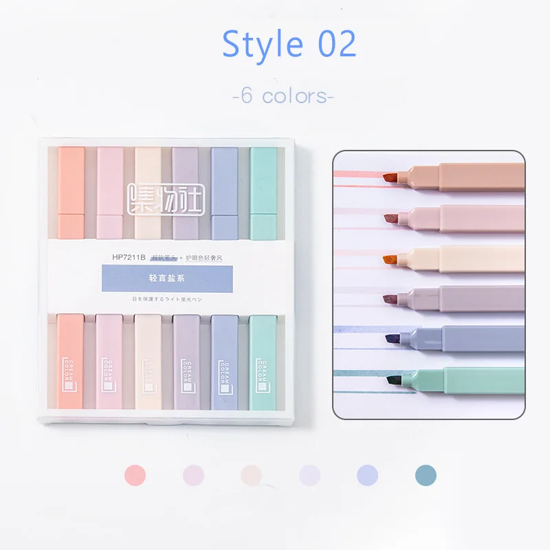 6 Colors Erasable Highlighters Pastel Markers Fluorescent Pen for Art Painting Doodling Marking Pen Set School Office Stationery 
6 Colors Erasable Highlighters Pastel Markers Fluorescent Pen for Art Painting Doodling Marking Pen Set School Office Stationery