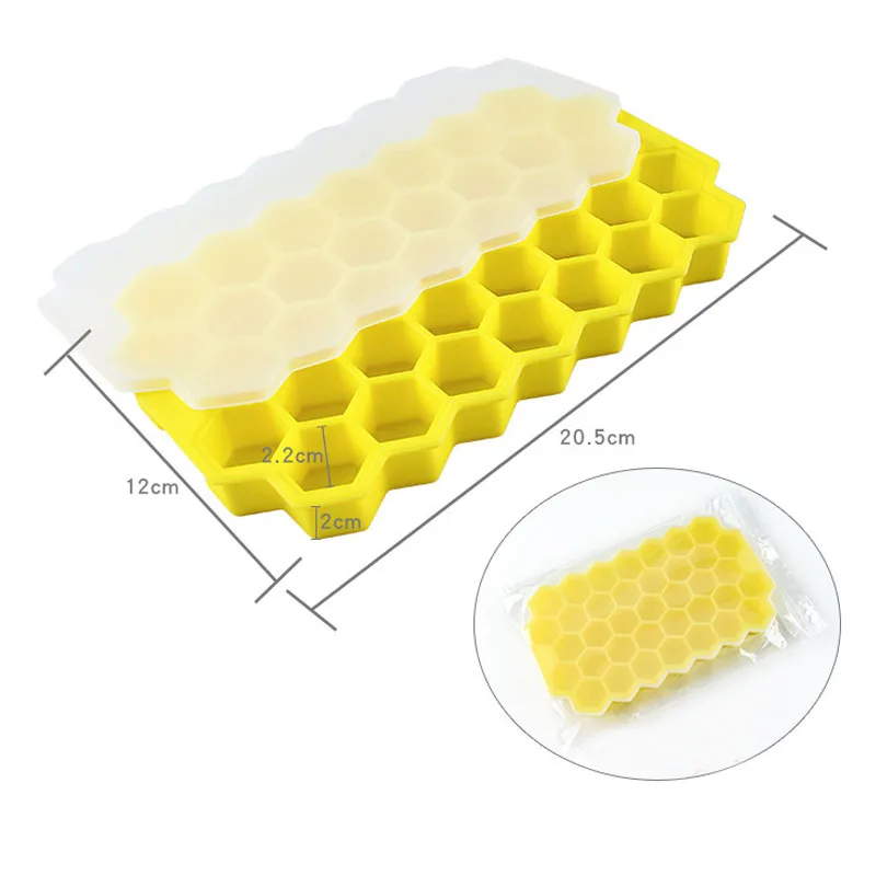 2 PCS Cavity Ice Cube Tray Honeycomb Ice Cube Mold Food Grade Flexible Silicone Ice Molds for Whiskey Cocktail
2 PCS Cavity Ice Cube Tray Honeycomb Ice Cube Mold Food Grade Flexible Silicone Ice Molds for Whiskey Cocktail