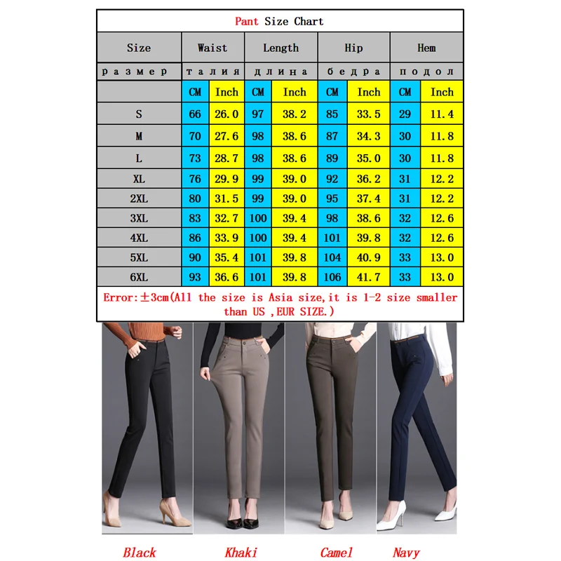 2021 Spring Autumn England Style Ladies Pencil Pants High Waist Women Capris Casual Button Fly Plus Size S- 6XL Trousers KN87
2021 Spring Autumn England Style Ladies Pencil Pants High Waist Women Capris Casual Button Fly Plus Size S- 6XL Trousers KN87