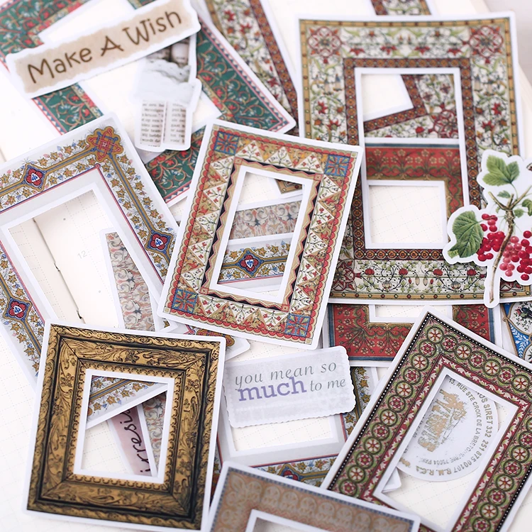 16pcs/pack Retro photo frame Stationery sticker border Decorative Sticker DIY Planner Diary Scrapbooking Album Stickers 
16pcs/pack Retro photo frame Stationery sticker border Decorative Sticker DIY Planner Diary Scrapbooking Album Stickers