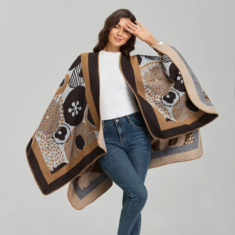 Женская накидка-пончо в стиле оверсайз, 130 х170 см
Женская накидка-пончо в стиле оверсайз, 130 х170 см