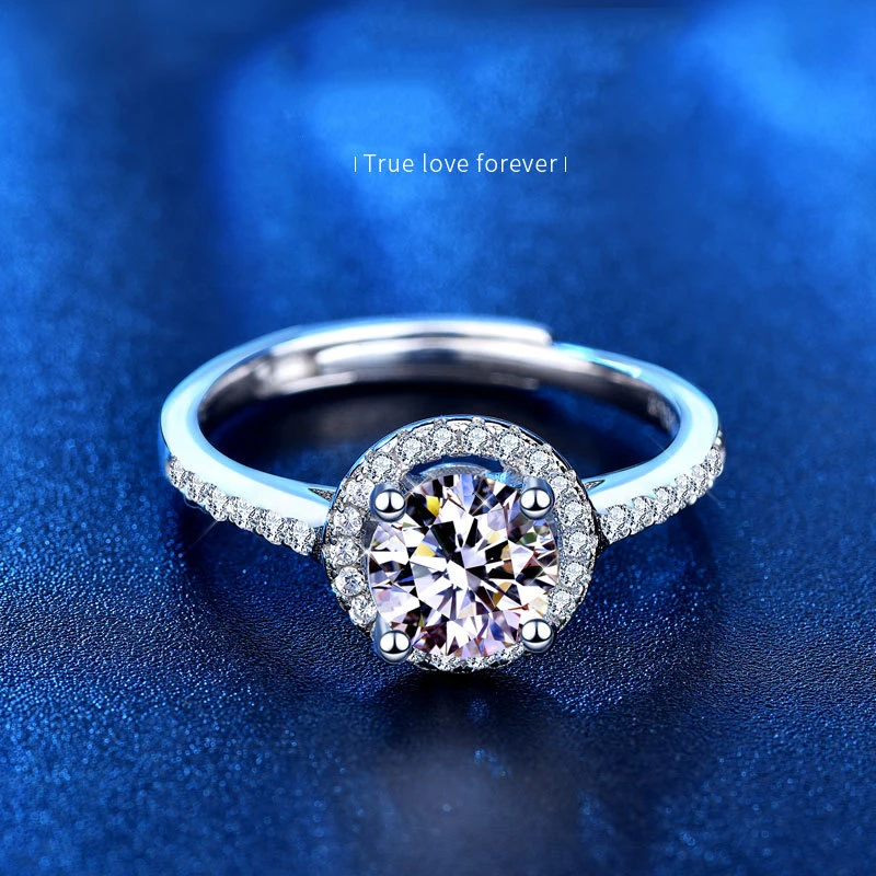 Real 1.0/2.0 Carat D Color Moissanite Wedding Rings For Women Top Quality 18K White Gold Color 100% 925 Sterling Silver Jewelry
Real 1.0/2.0 Carat D Color Moissanite Wedding Rings For Women Top Quality 18K White Gold Color 100% 925 Sterling Silver Jewelry