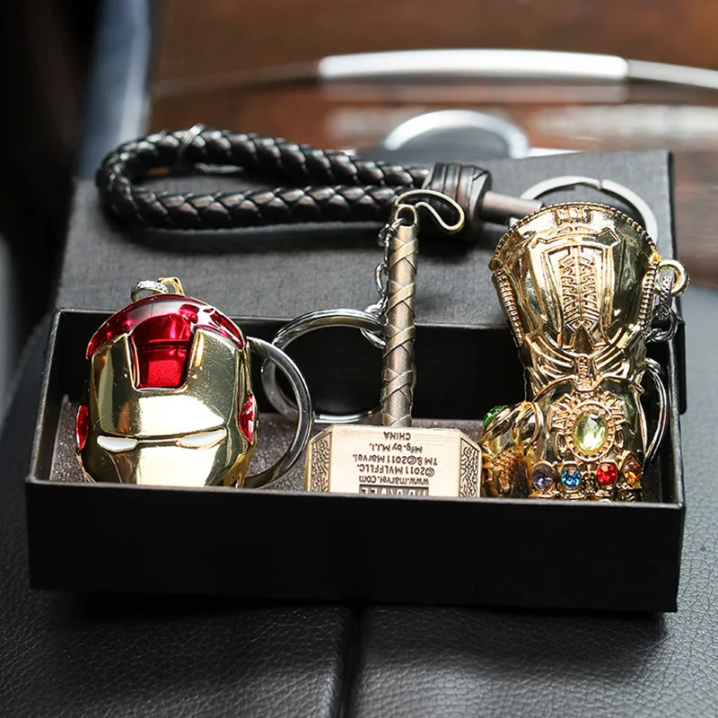 Disney Handmade Metal Keychain Pendant Box Gift Box Iron Man Mask Captain American Shield Hammer Decorative Toys
Disney Handmade Metal Keychain Pendant Box Gift Box Iron Man Mask Captain American Shield Hammer Decorative Toys