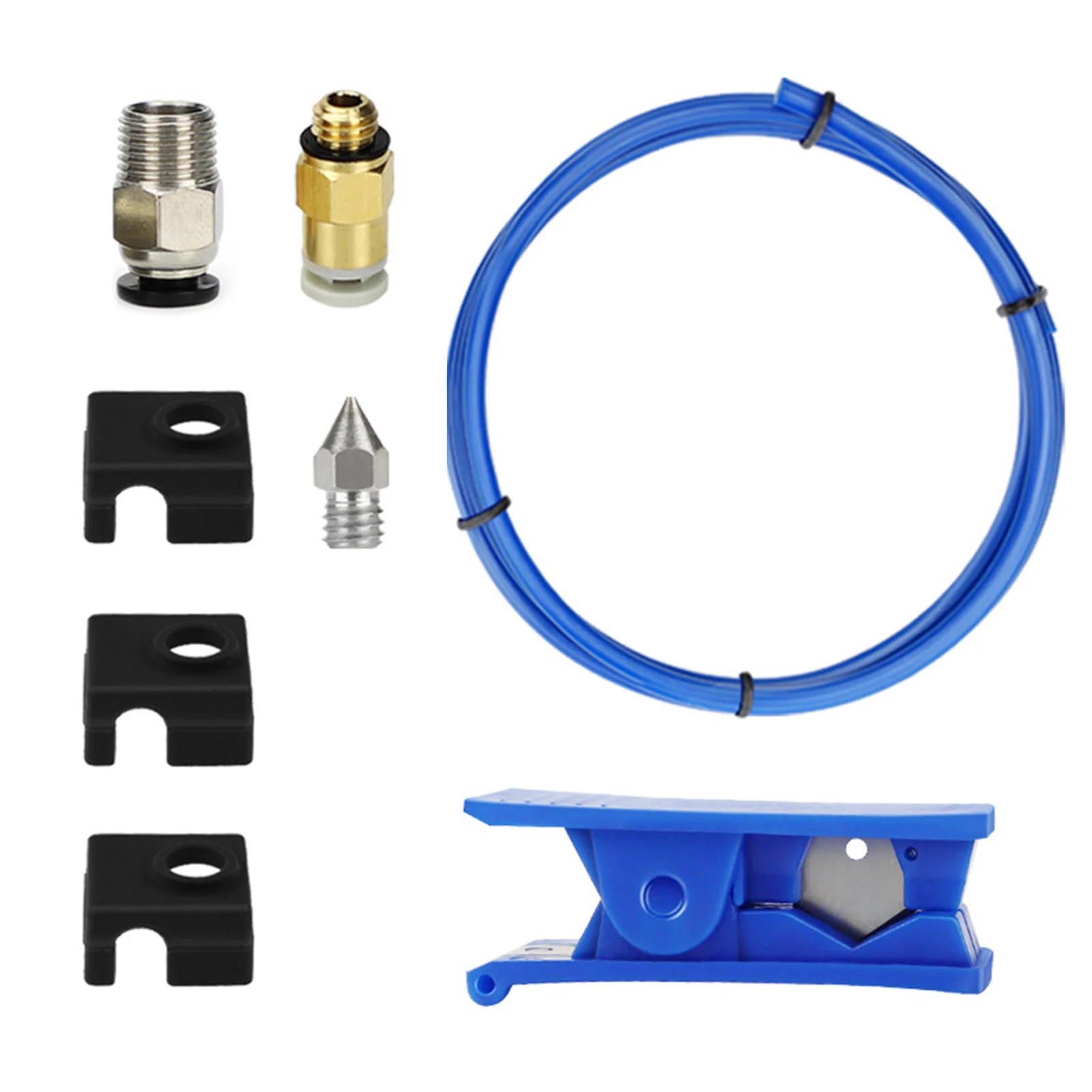 Комплект запчастей для 3D-принтера Ender /Cr-10 PTFE Tube MK8, сопло, силиконовый чехол с высокой температурой, аксессуары для антирежущего ножа
Комплект запчастей для 3D-принтера Ender /Cr-10 PTFE Tube MK8, сопло, силиконовый чехол с высокой температурой, аксессуары для антирежущего ножа