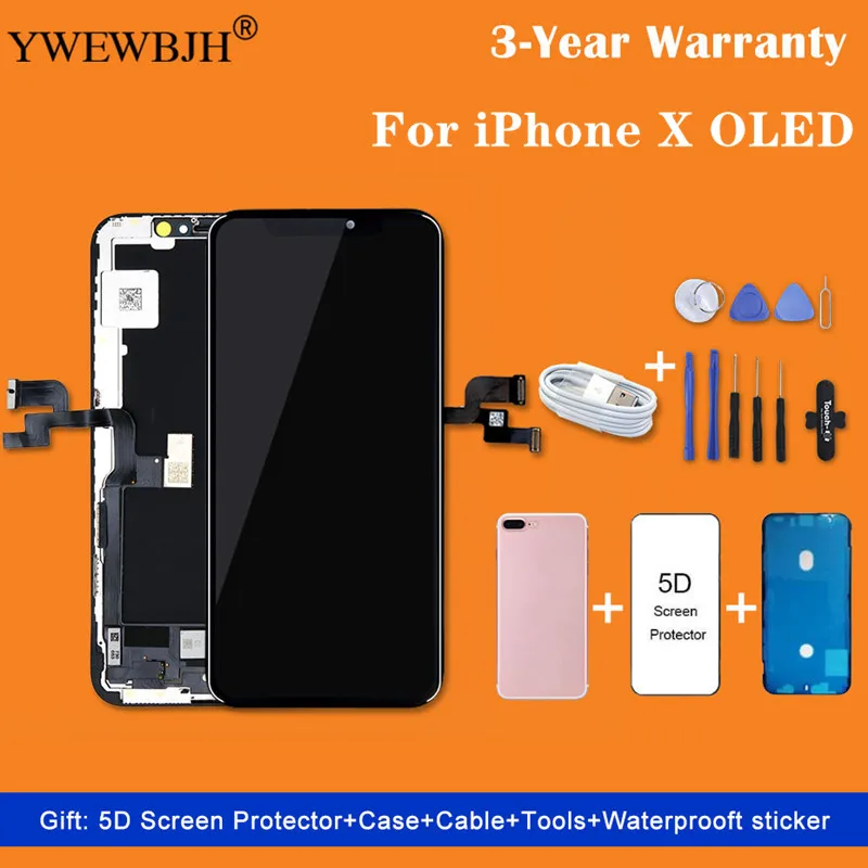 ЖК дисплей для iPhone X Экран Дисплей с 3D кодирующий преобразователь сенсорного