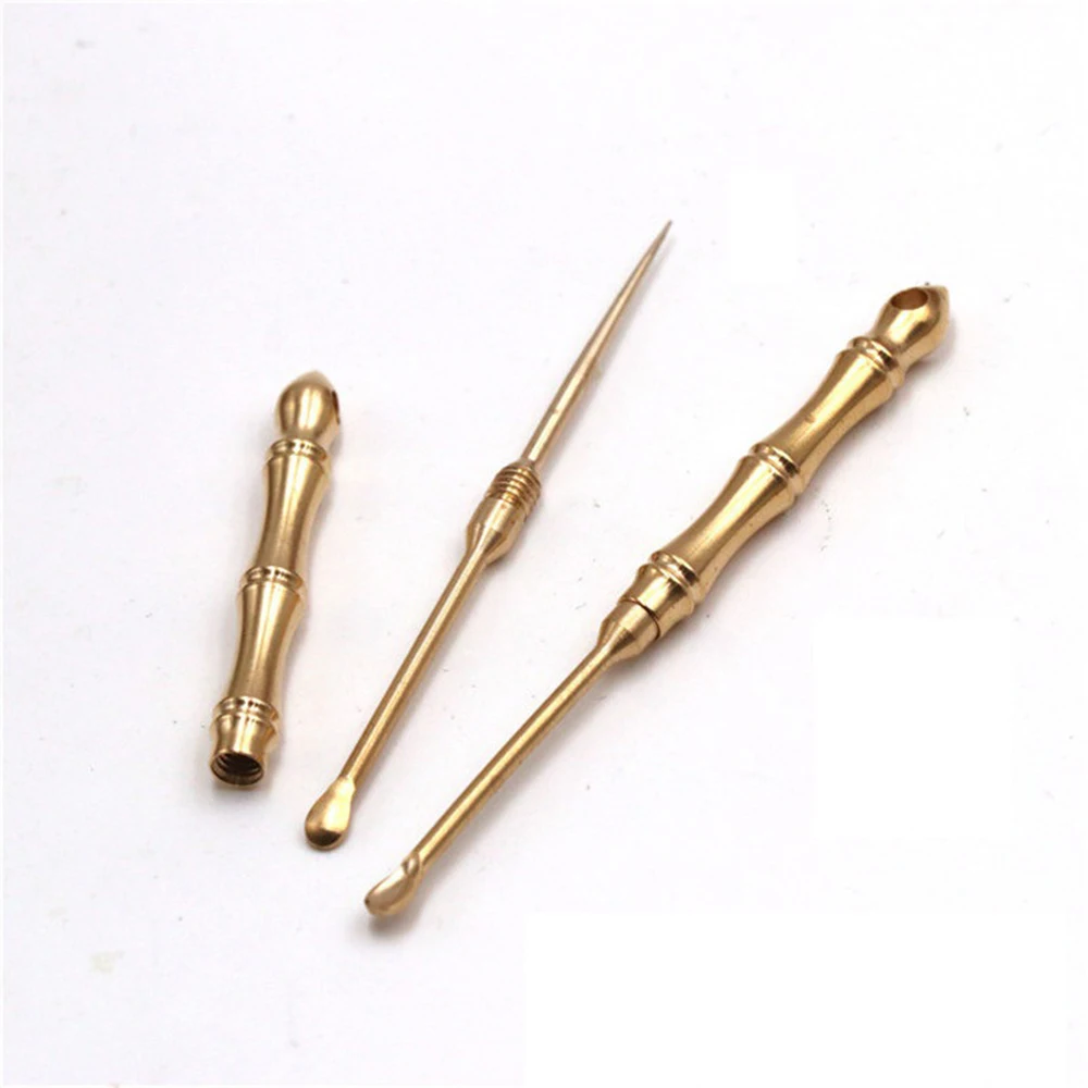 Portable Multifunctional Brass Toothpick 2 In 1 Ear Spoon Toothpick Outdoor Fruit Picks Toothpick Keychain Ring Tool Trave Kit
Portable Multifunctional Brass Toothpick 2 In 1 Ear Spoon Toothpick Outdoor Fruit Picks Toothpick Keychain Ring Tool Trave Kit