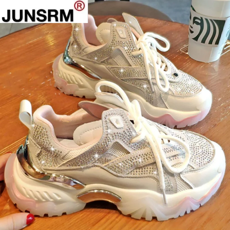 2021 Women's Shoes Comfortable Breathable Mesh Rhinestone Casual Shoes Spring Women's Lace-up Non-slip Wear-resistant Sneakers
2021 Women's Shoes Comfortable Breathable Mesh Rhinestone Casual Shoes Spring Women's Lace-up Non-slip Wear-resistant Sneakers