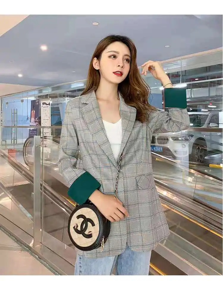 Plaid Blazer Women 'S 2021 Spring And Autumn New Fashion Slimming Short-Height All -Matching Top
Plaid Blazer Women 'S 2021 Spring And Autumn New Fashion Slimming Short-Height All -Matching Top