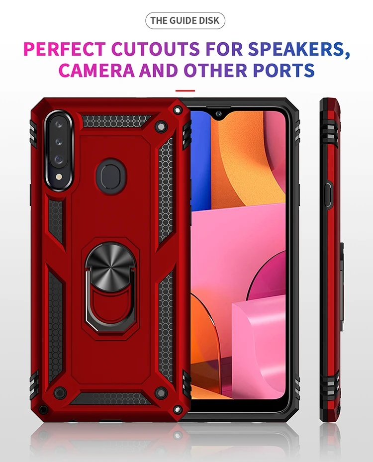 

Armor Bumper phone Case For Samsung Galaxy Note 10 S10 S20 Plus Ultra A51 M40S A01 A21 A71 A81 A91 M80S M60S Lite Back Cover