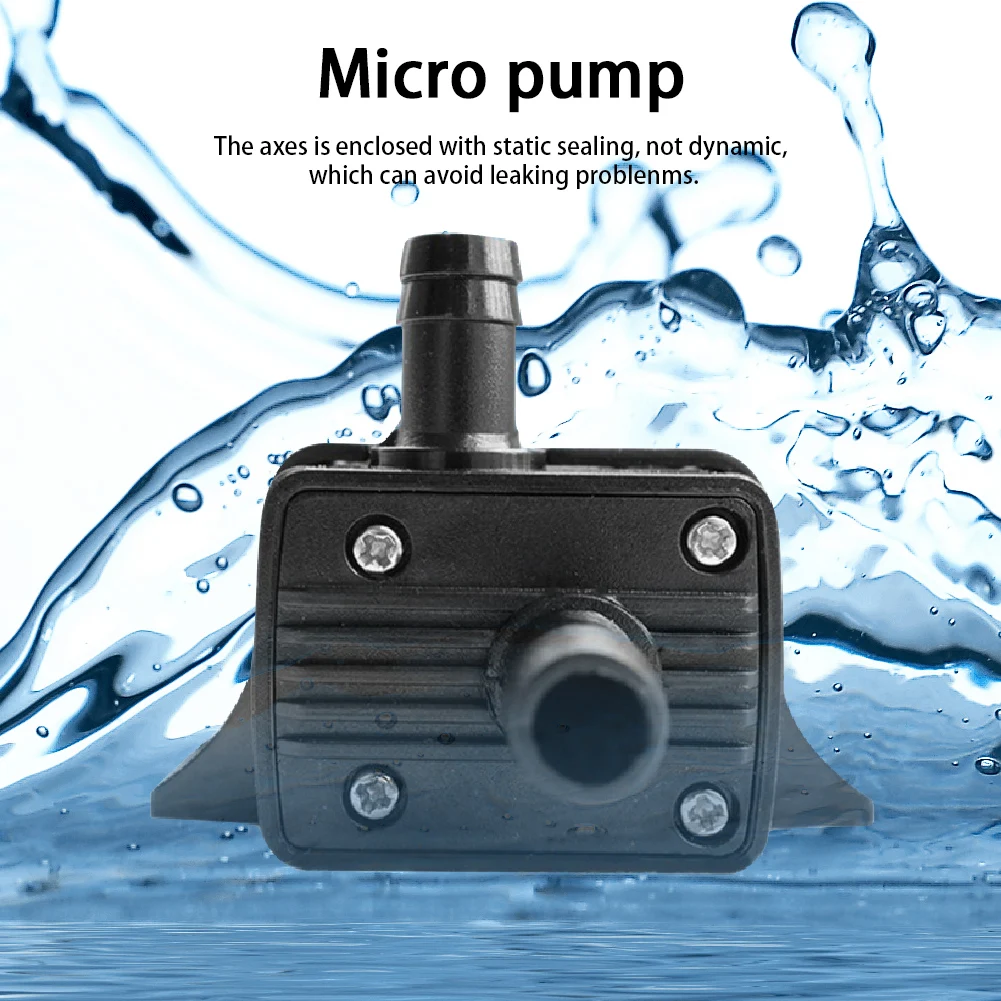 Mini Water Pump Ultra-Quiet DC 12V 4.2W 240L/H Waterproof Diving Fountain Aquarium Circulation, Amphibious Design
Mini Water Pump Ultra-Quiet DC 12V 4.2W 240L/H Waterproof Diving Fountain Aquarium Circulation, Amphibious Design